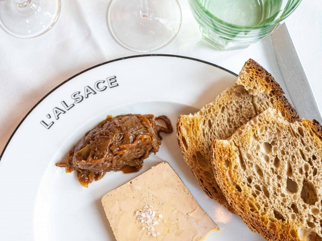L'Alsace Foie gras de canard mi-cuit au Gewurztraminer